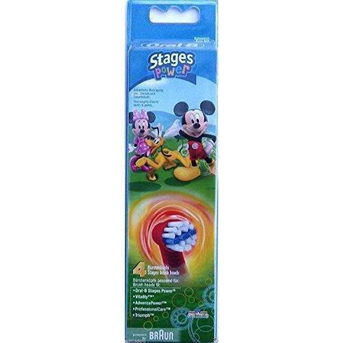 Oral-B Stages Power Kids Replacement Brush Heads - Disney Mickey, Pack of 4 - Healthxpress.ie