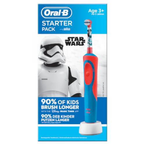 Oral-B Star Wars Kids Electric Rechargeable Toothbrush with 2 Replacement Brush Heads - Healthxpress.ie