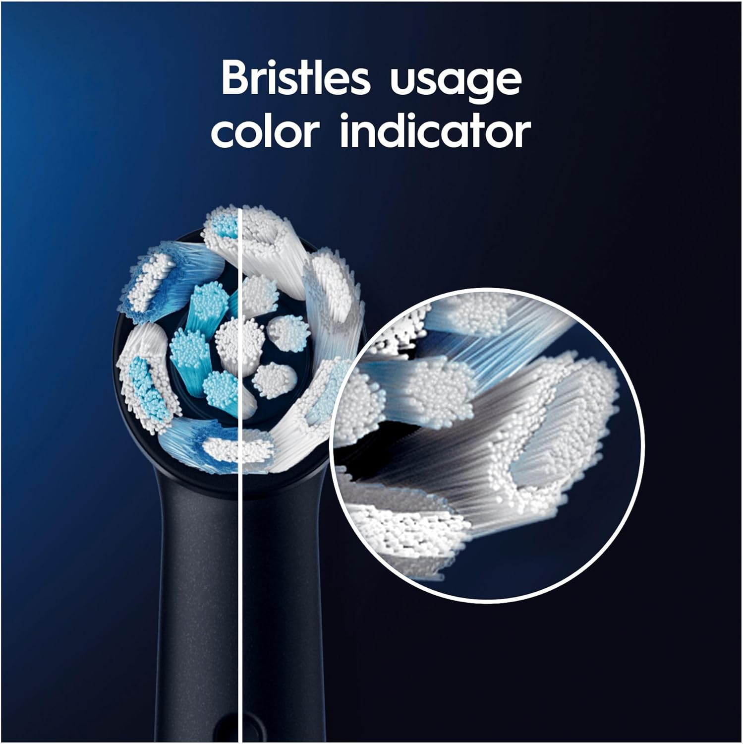 Oral-B iO 6pk Ultimate Clean Toothbrush Replacement Heads - Black Twisted & Angled Bristles for Deeper Plaque Removal