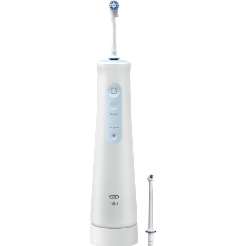 Oral-B Aquacare 4 Water Flosser Cordless Irrigator, Featuring Oxyjet Technology and 4 Cleaning Modes, UK 2 Pin Plug