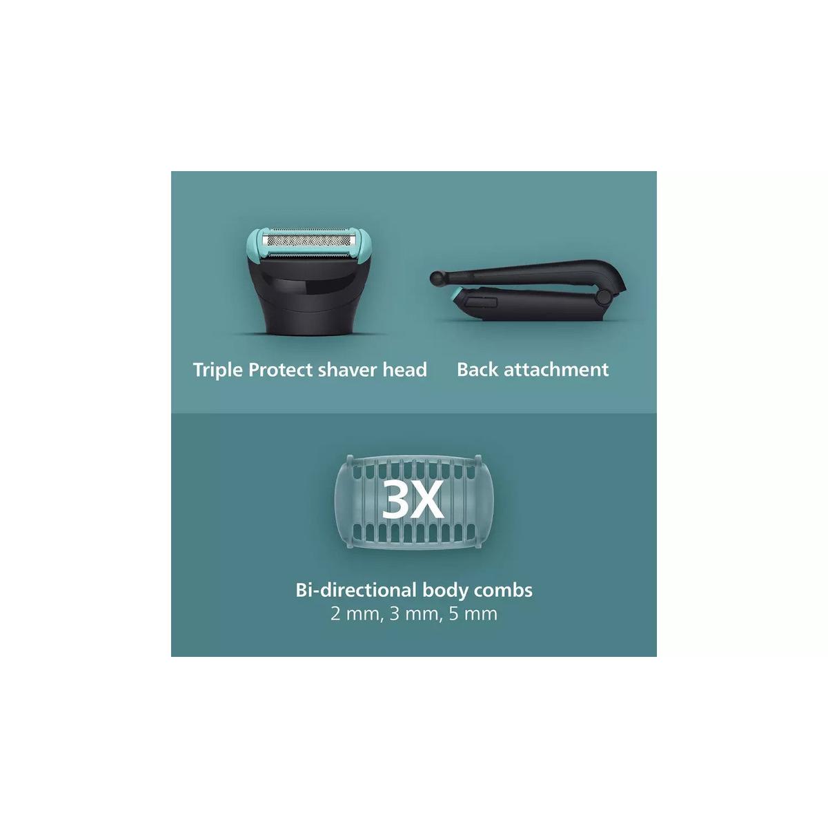 Philips Series 5000 Body Groomer with easy reach Back Attachment - BG5475/15