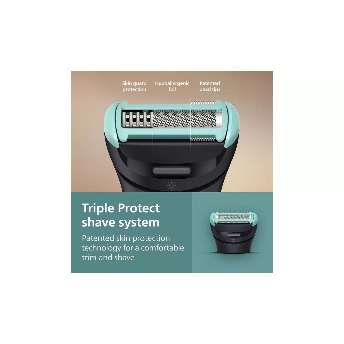 Philips Series 7000 Body Groomer - BG7470/15 - Trimmer for Men with 2D Flexing Head, Triple Protect Shave System, Interchangeable Heads