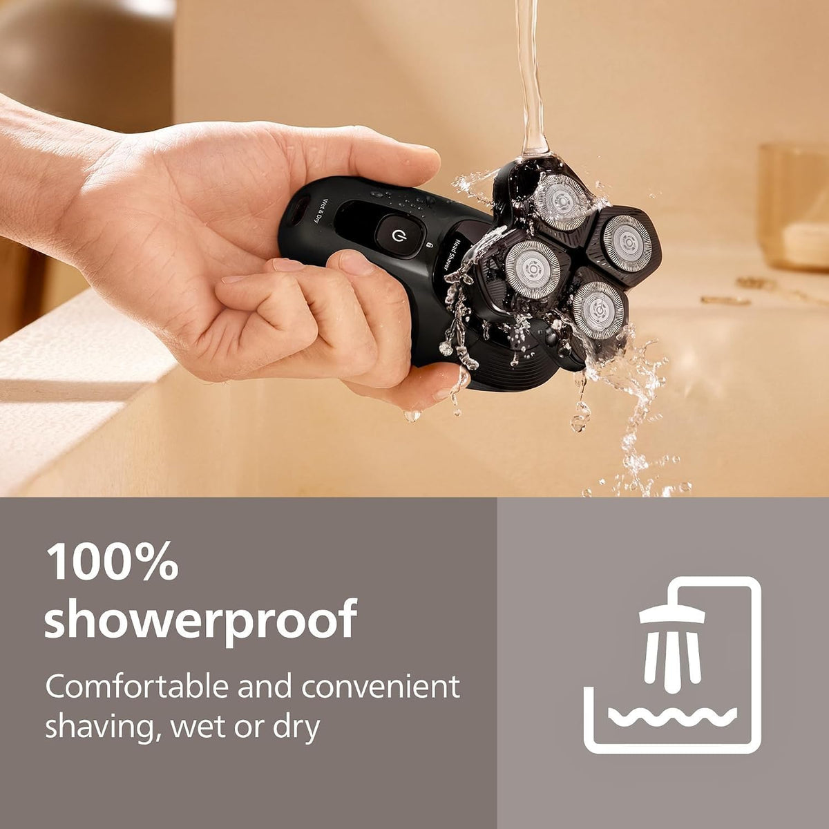 Philips Head Shaver Pro 5000 Series - Skull Shaver for Men and Women, 360° Flexing Head & ComfortCut Blades for Clean Shave, Gentle on Skin, Model HS5980/15