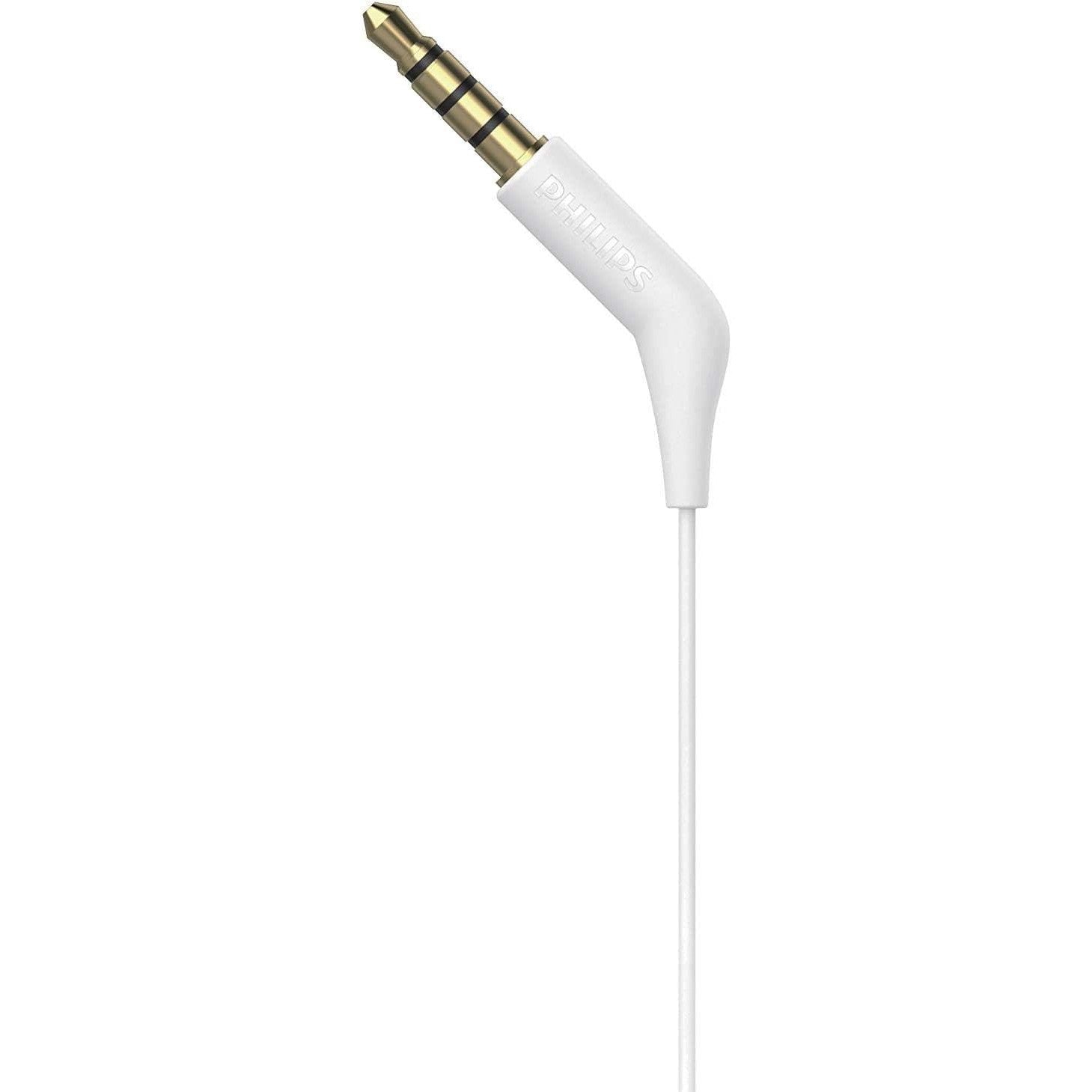 PHILIPS Audio In-Ear Headphones E1105WT/00 With In-Line Remote Control ,White