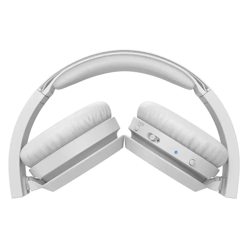 PHILIPS On-Ear Headphones TAH4205WT/00 with Bass Boost Button - Matte White