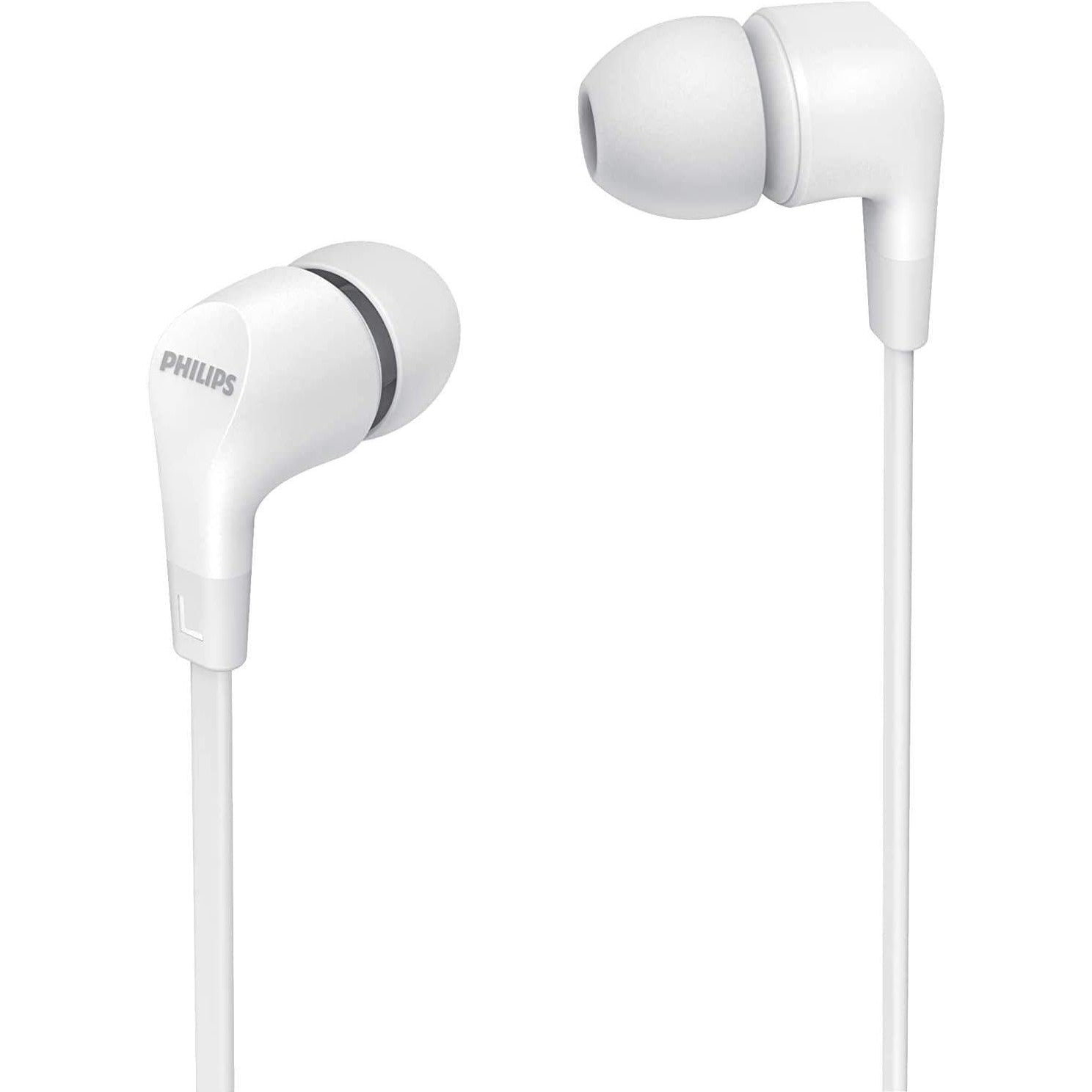 PHILIPS Audio In-Ear Headphones E1105WT/00 With In-Line Remote Control ,White