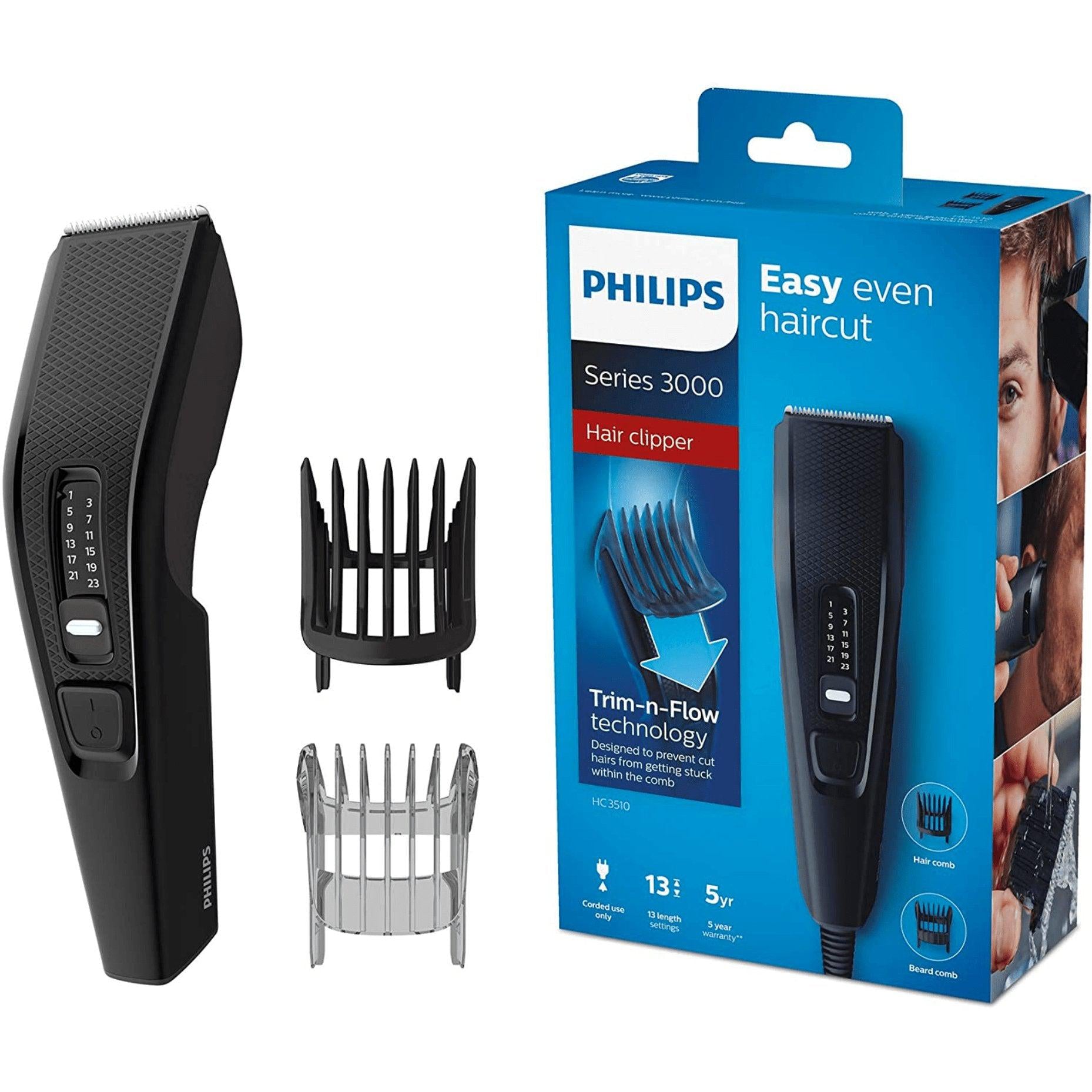Philips HC3510/15 Series 3000 Hair Clipper - 13 Length Settings, Corded Use - Healthxpress.ie
