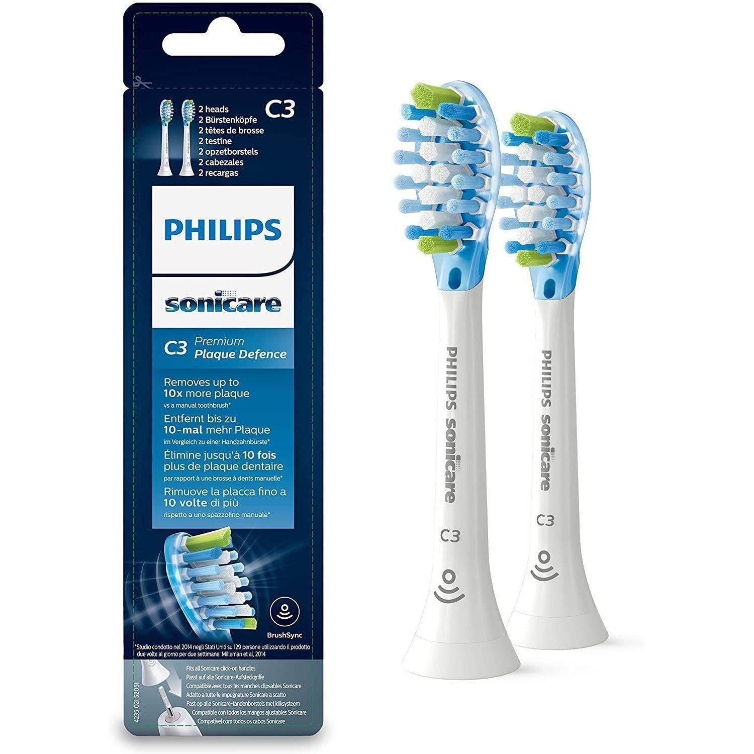 Philips HX9042/17 Sonicare Sonic Brush Standard Toothbrush Heads - Pack of 2 - Healthxpress.ie