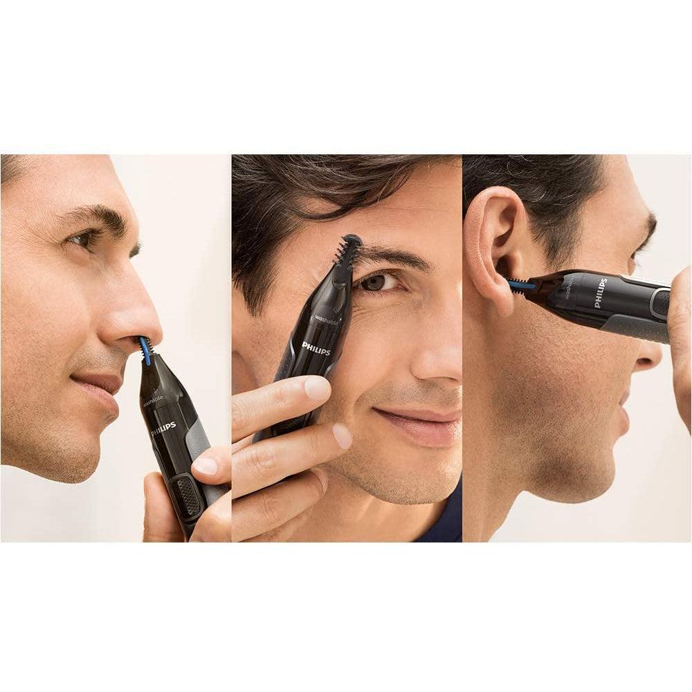 Philips Nose Hair Trimmer, Series 3000 Nose, Ear and Eyebrow Trimmer, Battery-Operated,NT3650/16 - Healthxpress.ie