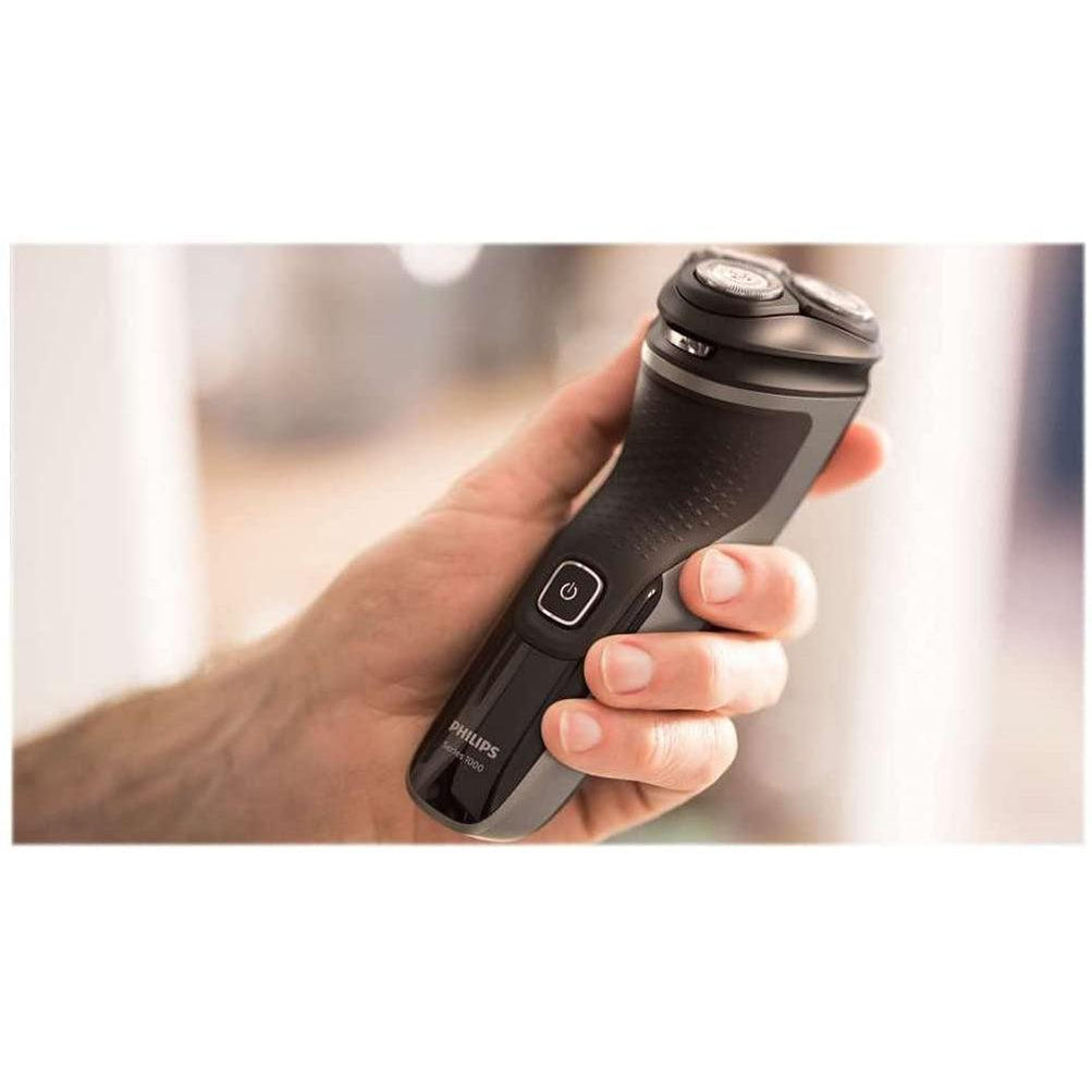 Philips S1231/41 Shaver Series 1000 Dry Electric Shaver - PowerCut Blades, Black - Healthxpress.ie