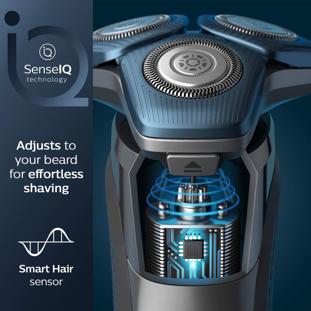 Philips Series 7000 Wet and Dry Electric Shaver S7782/50 with SkinIQ T