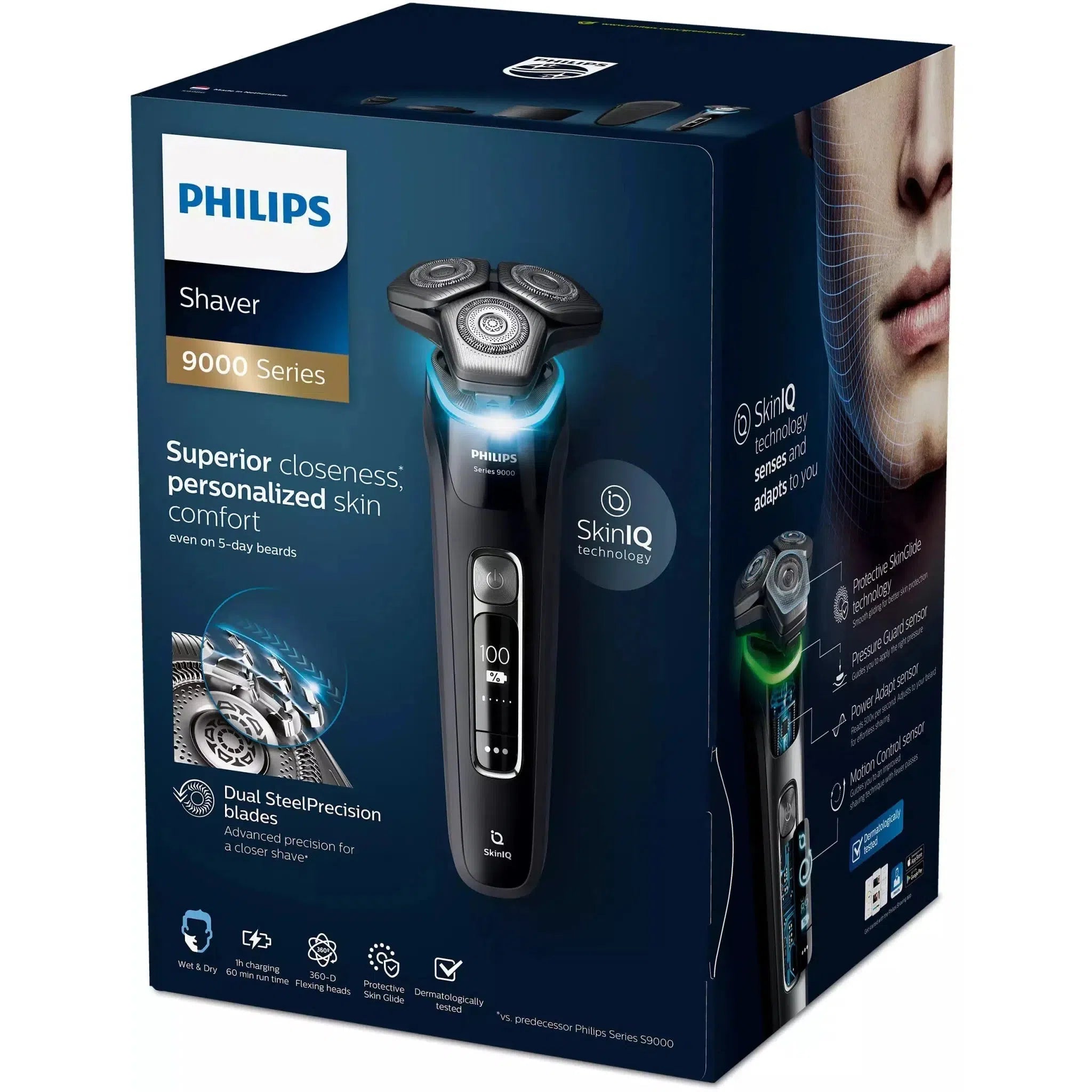 Philips Series 9000 Wet and Dry Electric Shaver S9986/59 with SkinIQ technology - Healthxpress.ie