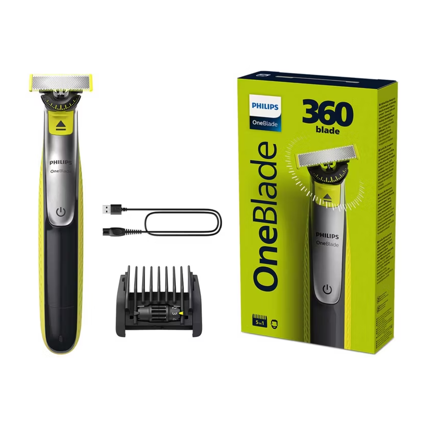 Philips Oneblade 360 QP2734/20 Rechargeable Facial Trimmer Wet & Dry