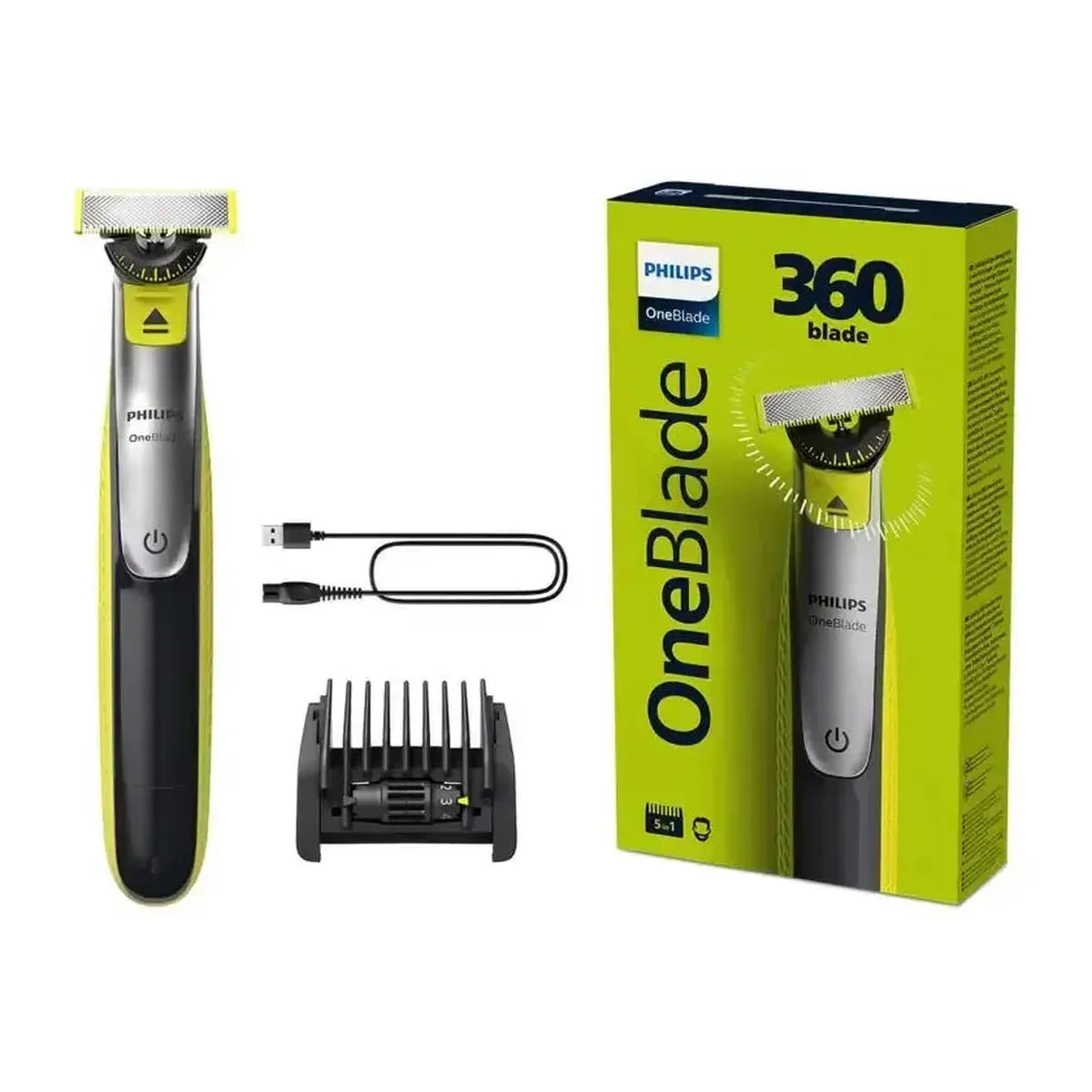 Philips Oneblade 360 QP2734/23 Rechargeable Facial Trimmer Wet & Dry - Healthxpress.ie