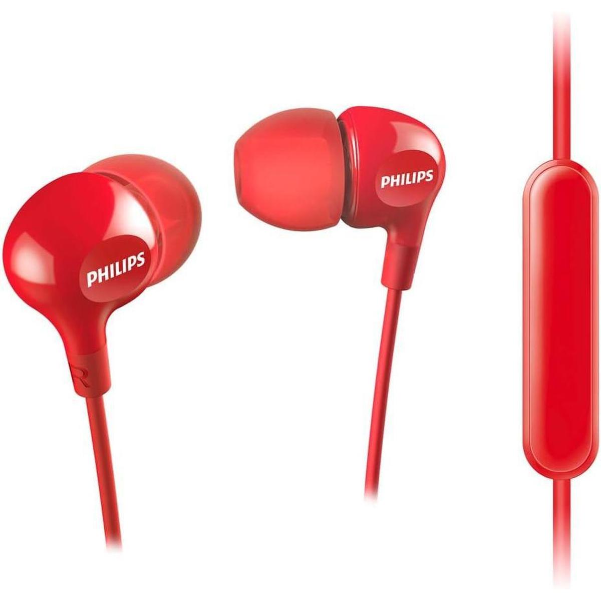 Philips Headphones In Ear SHE3555RD/00 Headphones In Ears ,Red - Healthxpress.ie