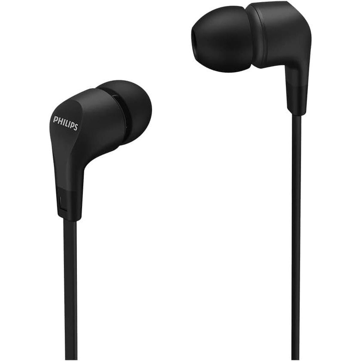 PHILIPS Audio In-Ear Headphones E1105BK/00 With In-Line Remote Control ,Black - Healthxpress.ie