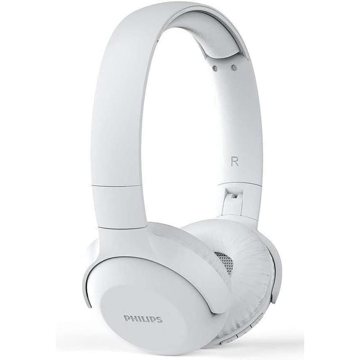 PHILIPS Audio On Ear Headphones UH202WT/00 Bluetooth On Ears (Wireless, 15 Hour Battery, Soft Ear Pads, Built-In Microphone, Foldable) White - Healthxpress.ie