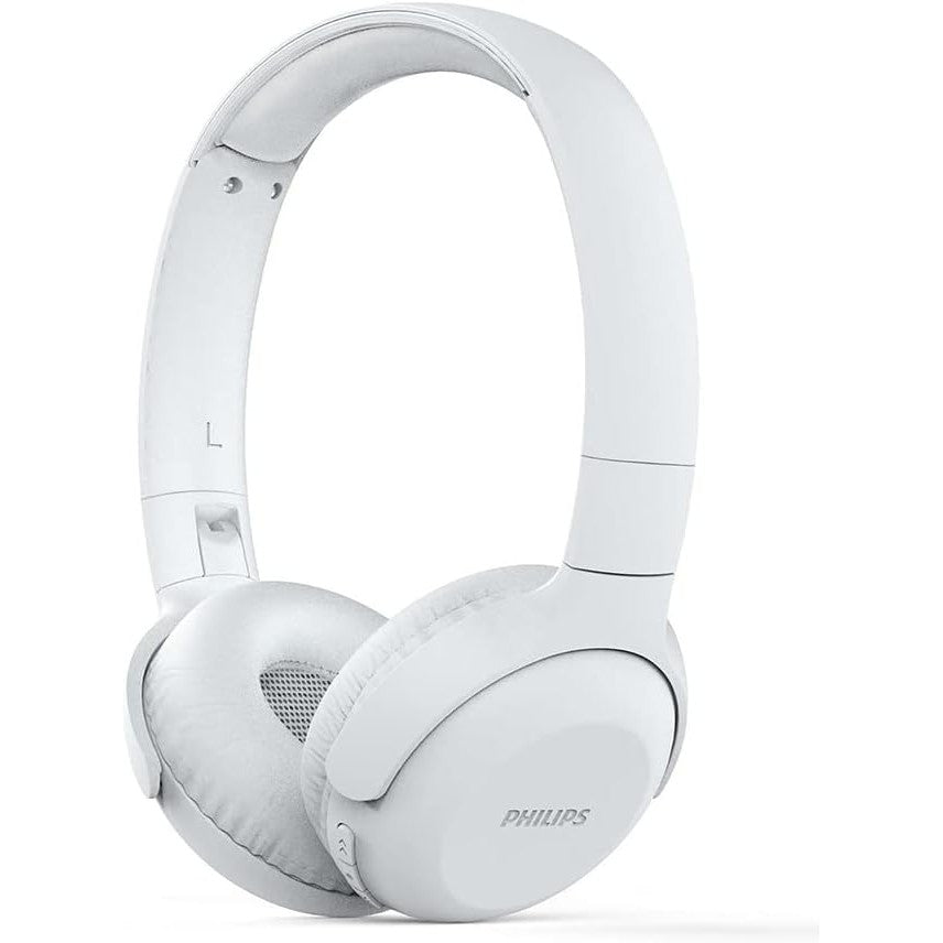 PHILIPS Audio On Ear Headphones UH202WT/00 Bluetooth On Ears (Wireless, 15 Hour Battery, Soft Ear Pads, Built-In Microphone, Foldable) White