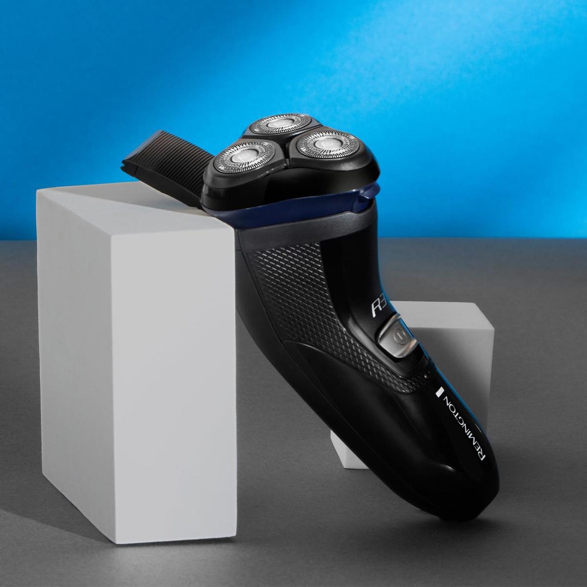 Remington Mens Electric Rotary Shaver R3  Pop-up Trimmer, 40mins Corded Usage) R3002 - Healthxpress.ie