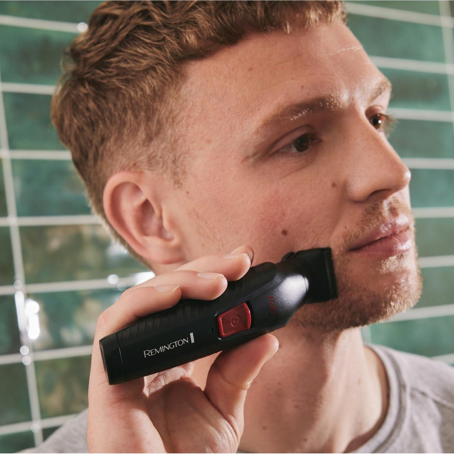 Remington 12-in-1 All-in-One Trimmer, Multi-Grooming Kit for Face, Beard, Body & Hair, 6 Attachments, Precision Detail, Nose & Ear, USB – PG2120