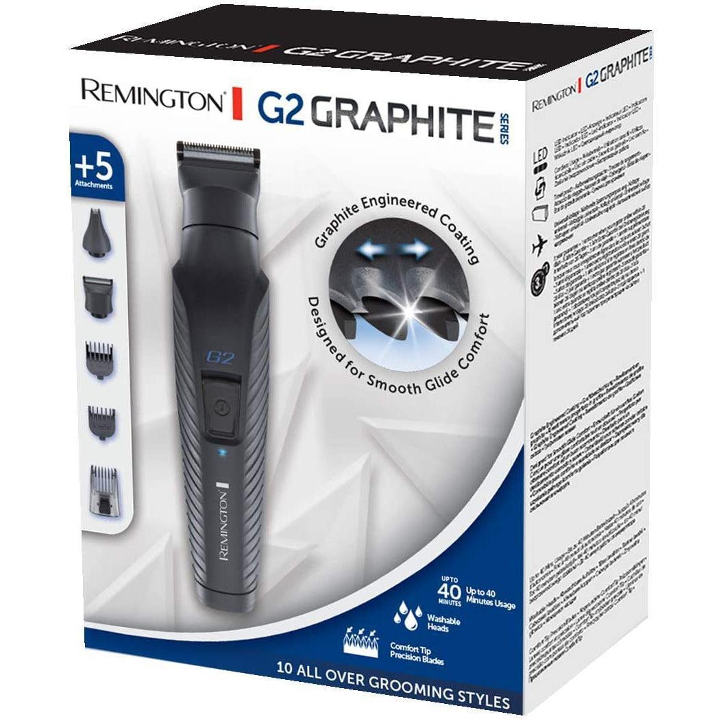Remington Graphite G2 Multi-Grooming Kit, Electric Body, Detail and Beard Trimmer, PG2000 - Healthxpress.ie