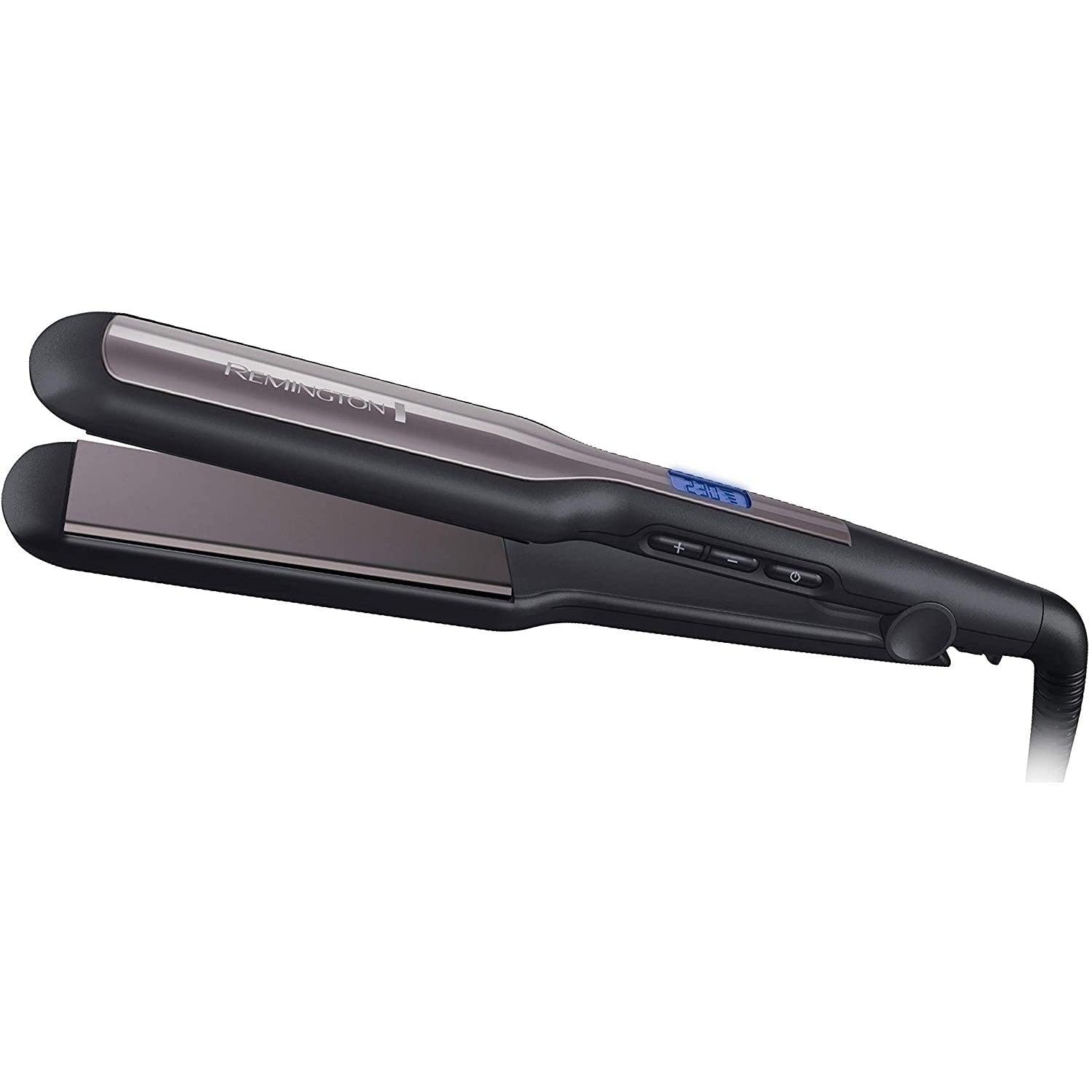 Remington Pro-Ceramic Extra Wide Plate Hair Straighteners for Longer Thicker Hair, Digital Temperature Control - S5525 - Healthxpress.ie
