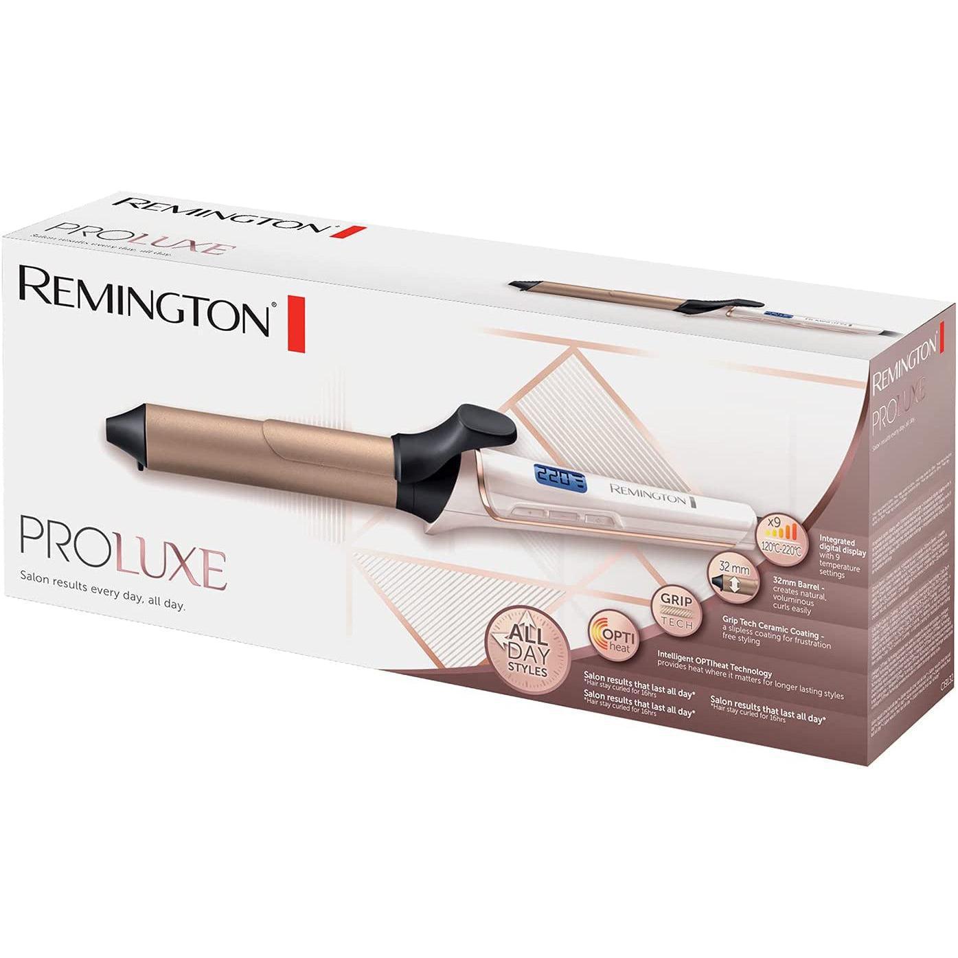 Remington Proluxe Large Barrel Curling Hair Tong, 32 mm Barrel - CI9132, Pearl - Healthxpress.ie