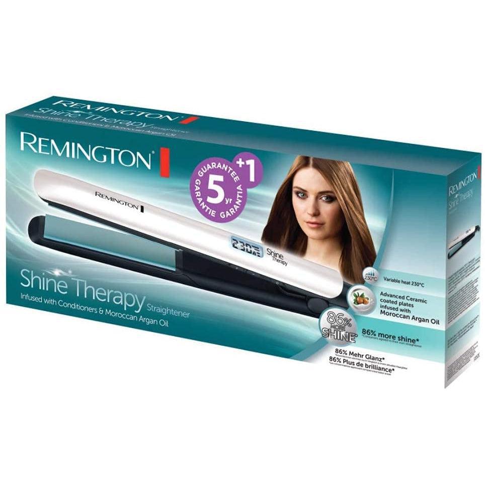 Remington Shine Therapy Advanced Ceramic Hair Straighteners with Morrocan Argan Oil for Improved Shine - S8500 - Healthxpress.ie