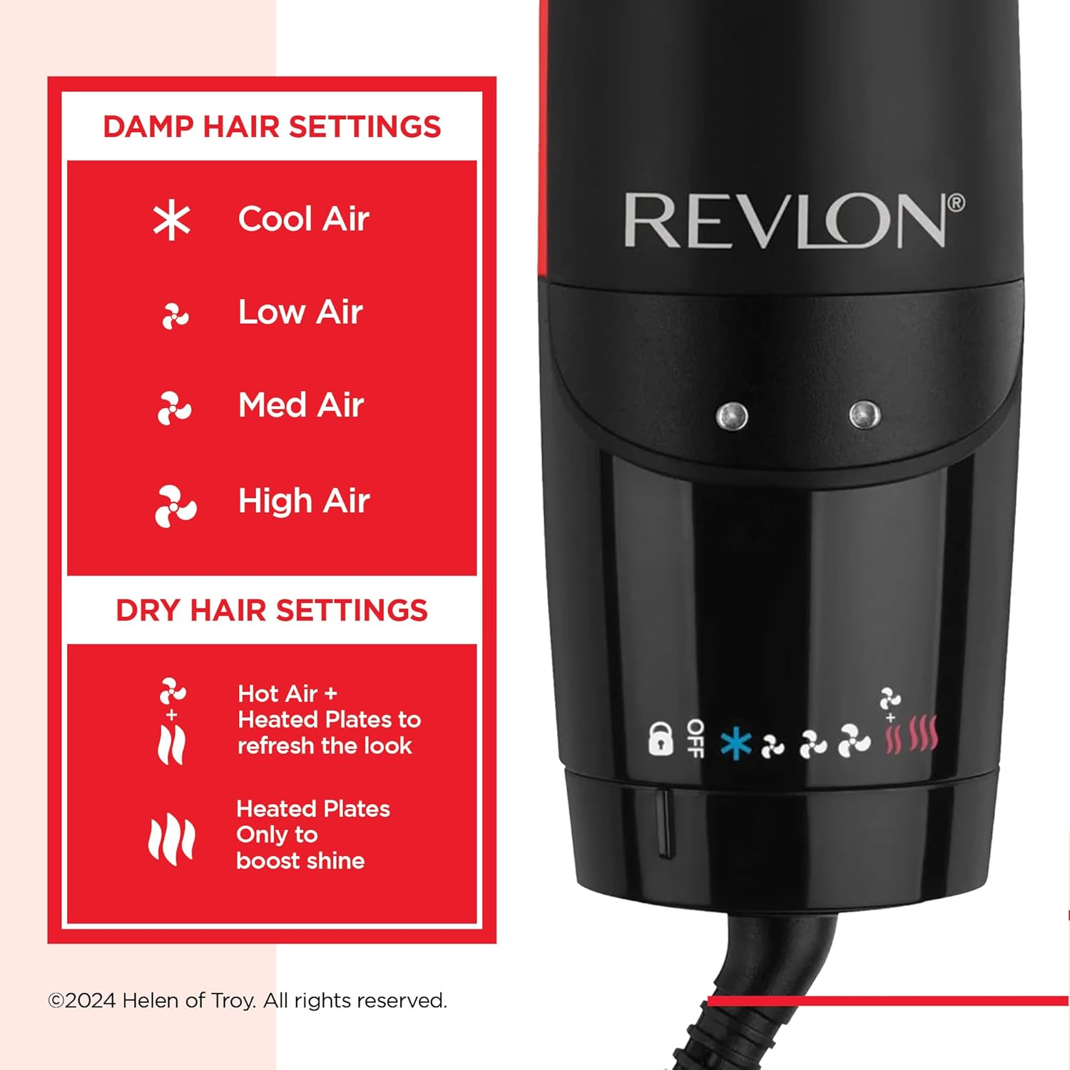 Revlon One-Step Air Straight 2-in-1 Dryer & Air Straightener RVDR5330UK