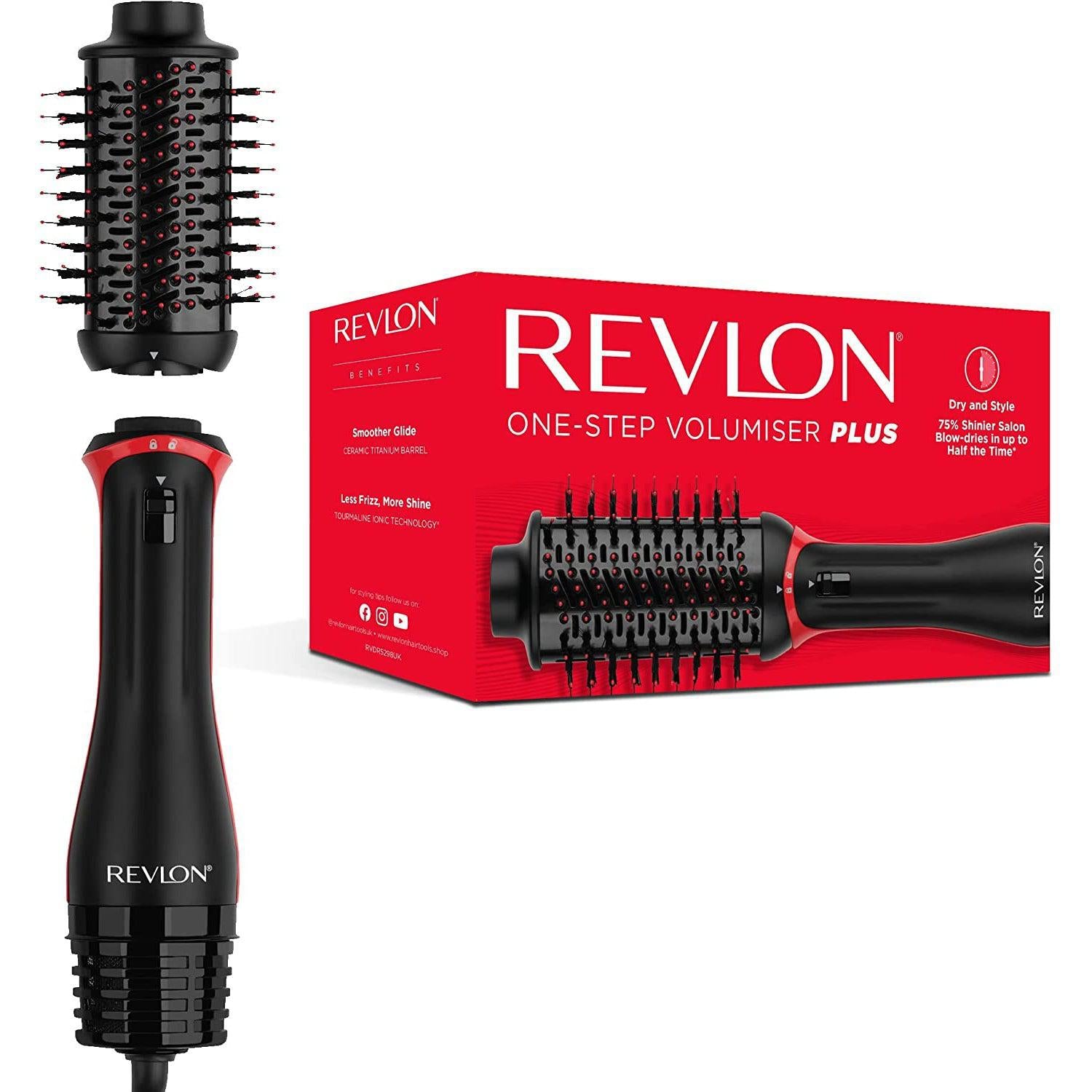 Revlon One-Step Volumiser Plus with Detachable Head - RVDR5298UK - Healthxpress.ie