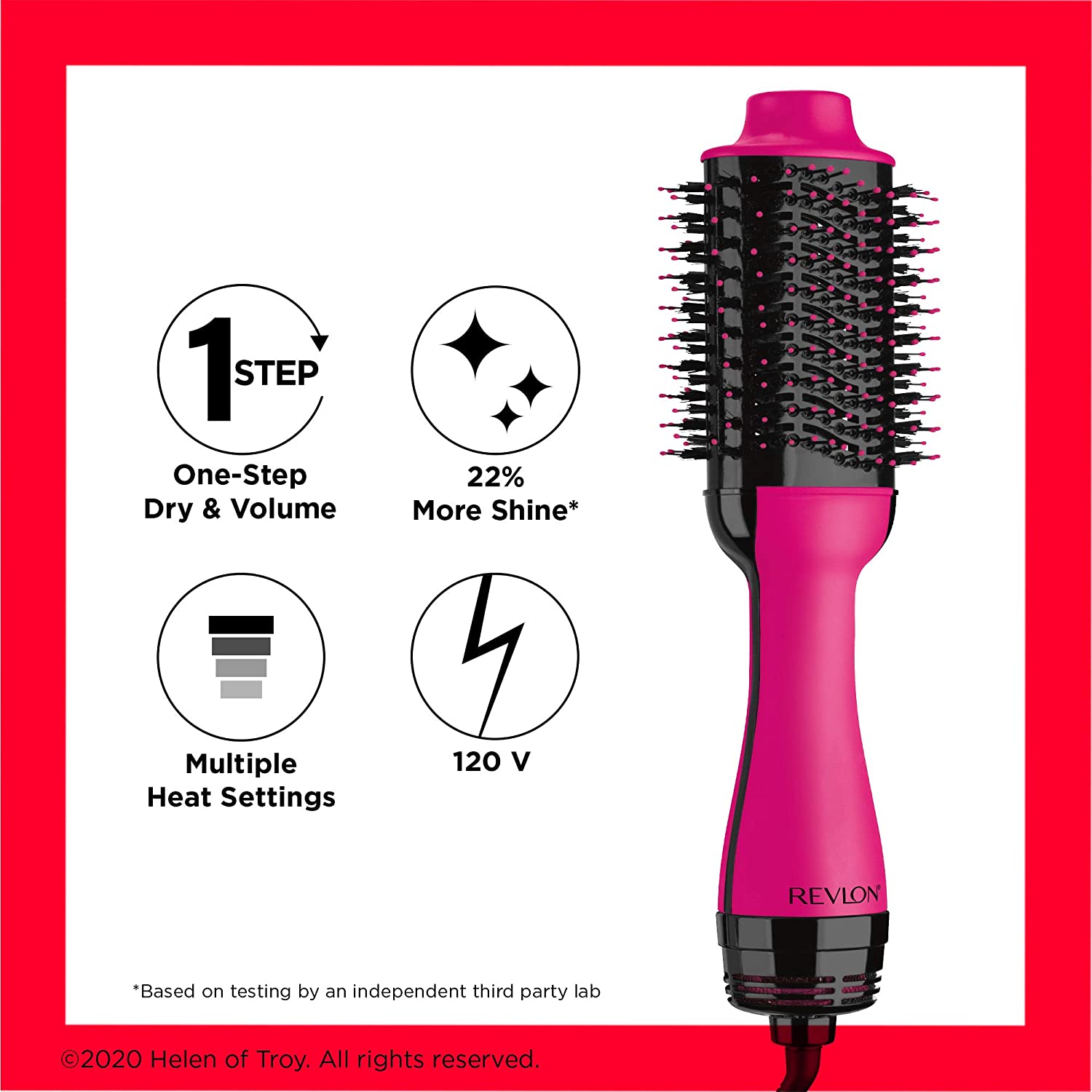 Revlon Salon One-Step Hair Dryer and Volumiser - New Pink Edition RVDR5222PUK - Healthxpress.ie