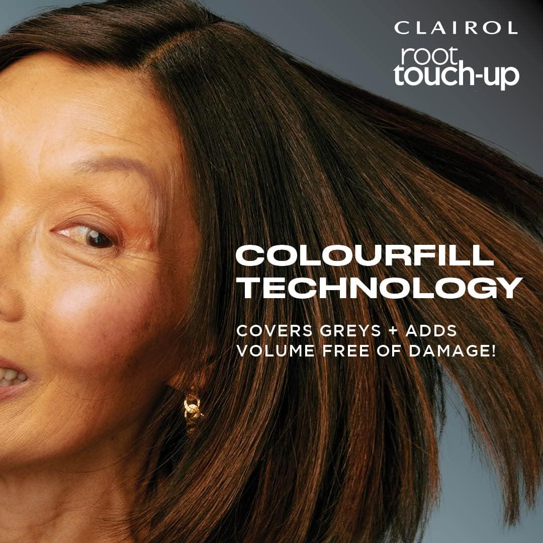 Clairol Root Touch Up Spray, Temporary Grey Coverage & Volume 2-in-1 Spray, Medium Brown, 75ML