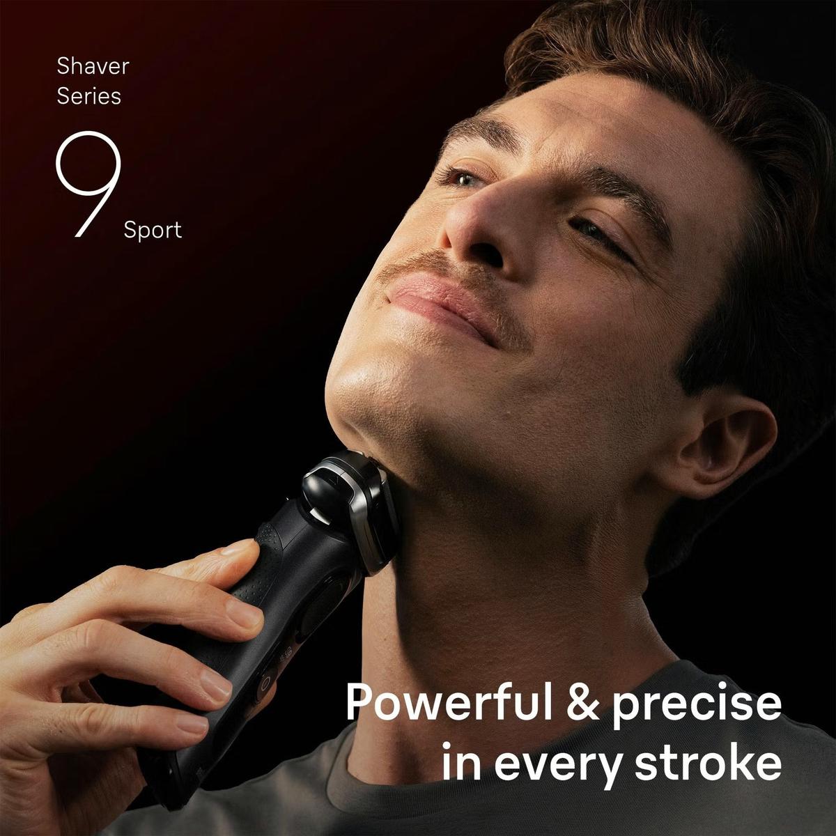 Braun Series 9 Sport S9150cc Electric Shaver for Men With 5in1 SmartCare Center & Travel Case, Black