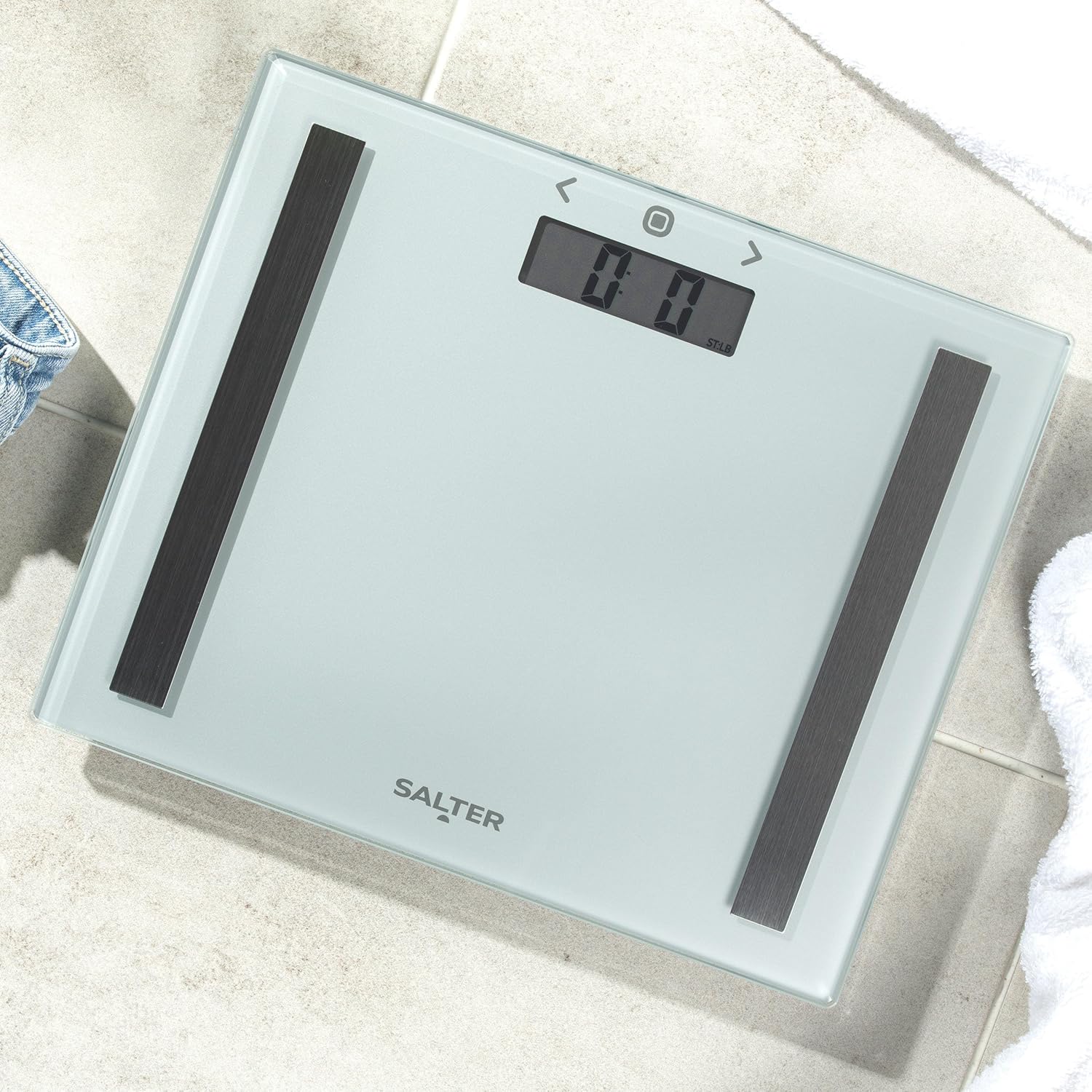 Salter 9113 SV3R Compact Analyser Bathroom Scale – Electronic Digital Bodyweight, Body Fat Scale, 150kg/23st 8lb