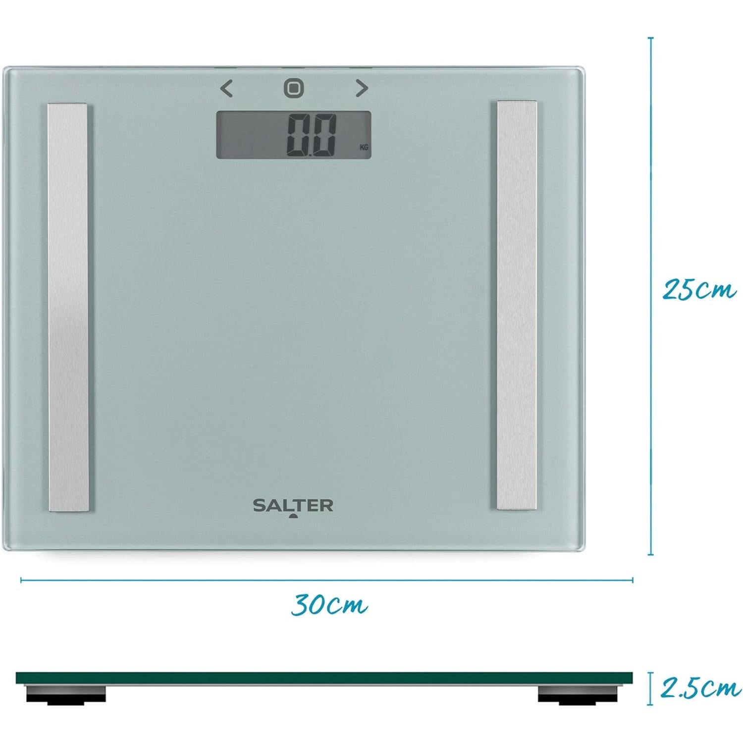 Salter 9113 SV3R Compact Analyser Bathroom Scale – Electronic Digital Bodyweight, Body Fat Scale, 150kg/23st 8lb
