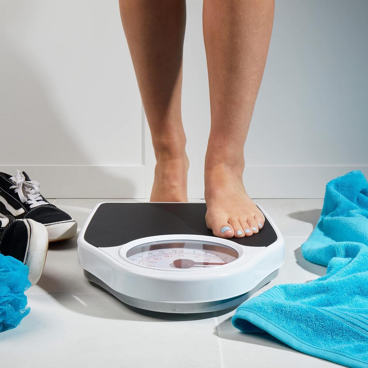 Salter Doctor Style Bathroom Scale - Mechanical  Scales For Body Weight, Easy Read Dial & Rotating Pointer, Large Non-Slip , Up To 150 kg/ 23 st 7 lbs - Healthxpress.ie
