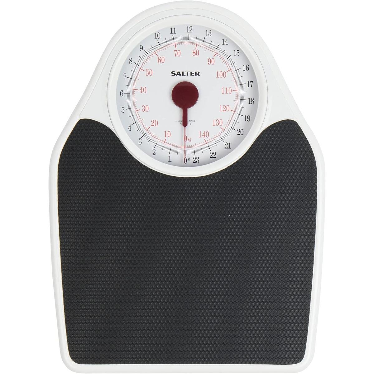 Salter Doctor Style Bathroom Scale - Mechanical  Scales For Body Weight, Easy Read Dial & Rotating Pointer, Large Non-Slip , Up To 150 kg/ 23 st 7 lbs - Healthxpress.ie