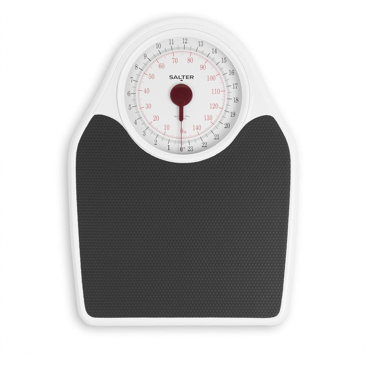 Salter Doctor Style Bathroom Scale - Mechanical  Scales For Body Weight, Easy Read Dial & Rotating Pointer, Large Non-Slip , Up To 150 kg/ 23 st 7 lbs - Healthxpress.ie