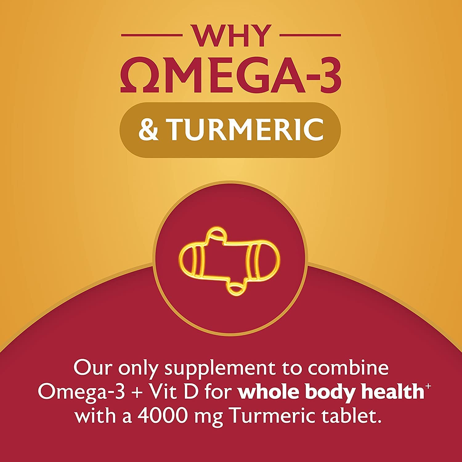 Seven Seas Omega-3 Fish Oil Turmeric, 500 mg Fish Oil + 300 mg Omega-3 -30 Tab Duo Pack - Healthxpress.ie