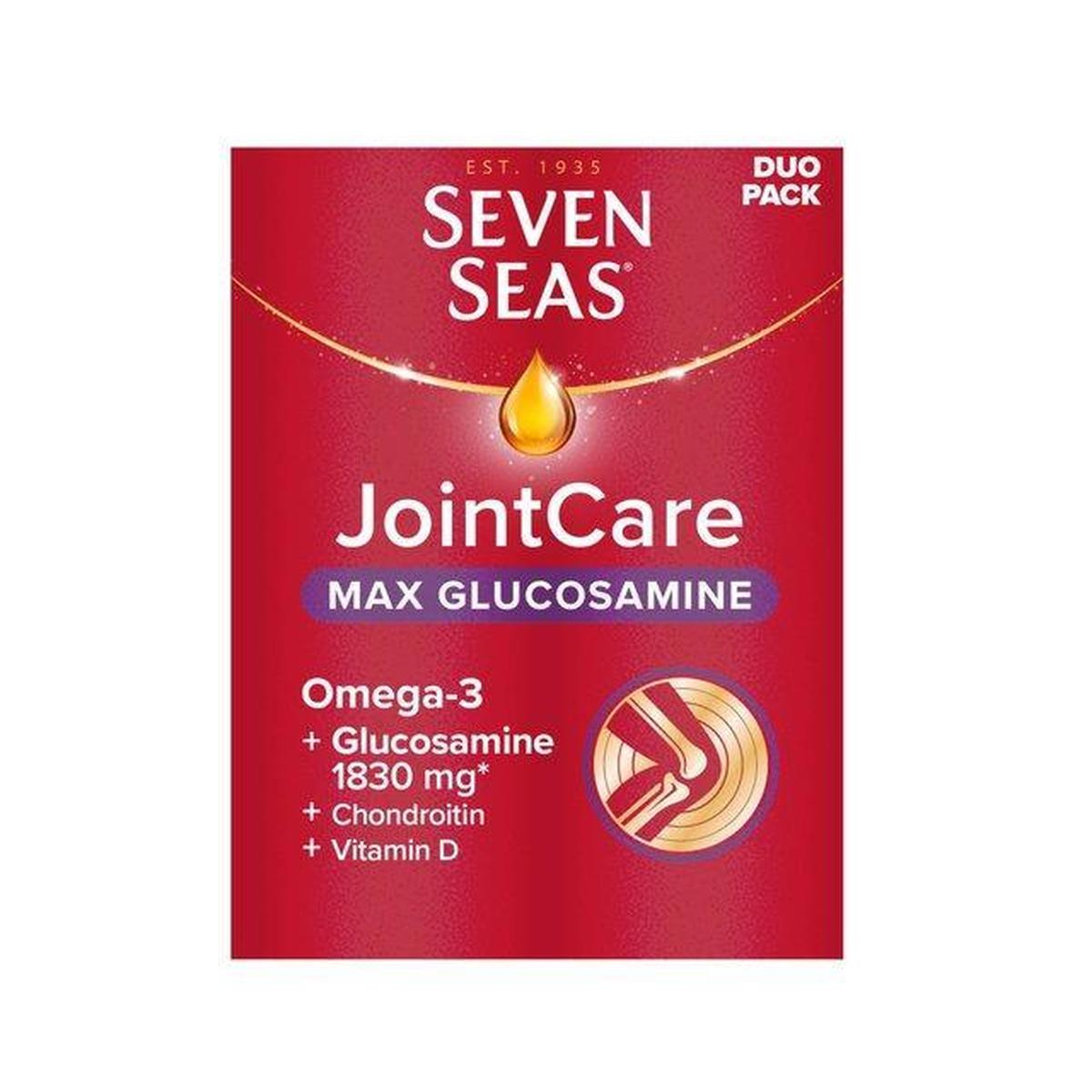 Seven Seas Jointcare Max Glucosamine Duo Pack 30 + 30 with Vitamin D & Chondroitin - Healthxpress.ie