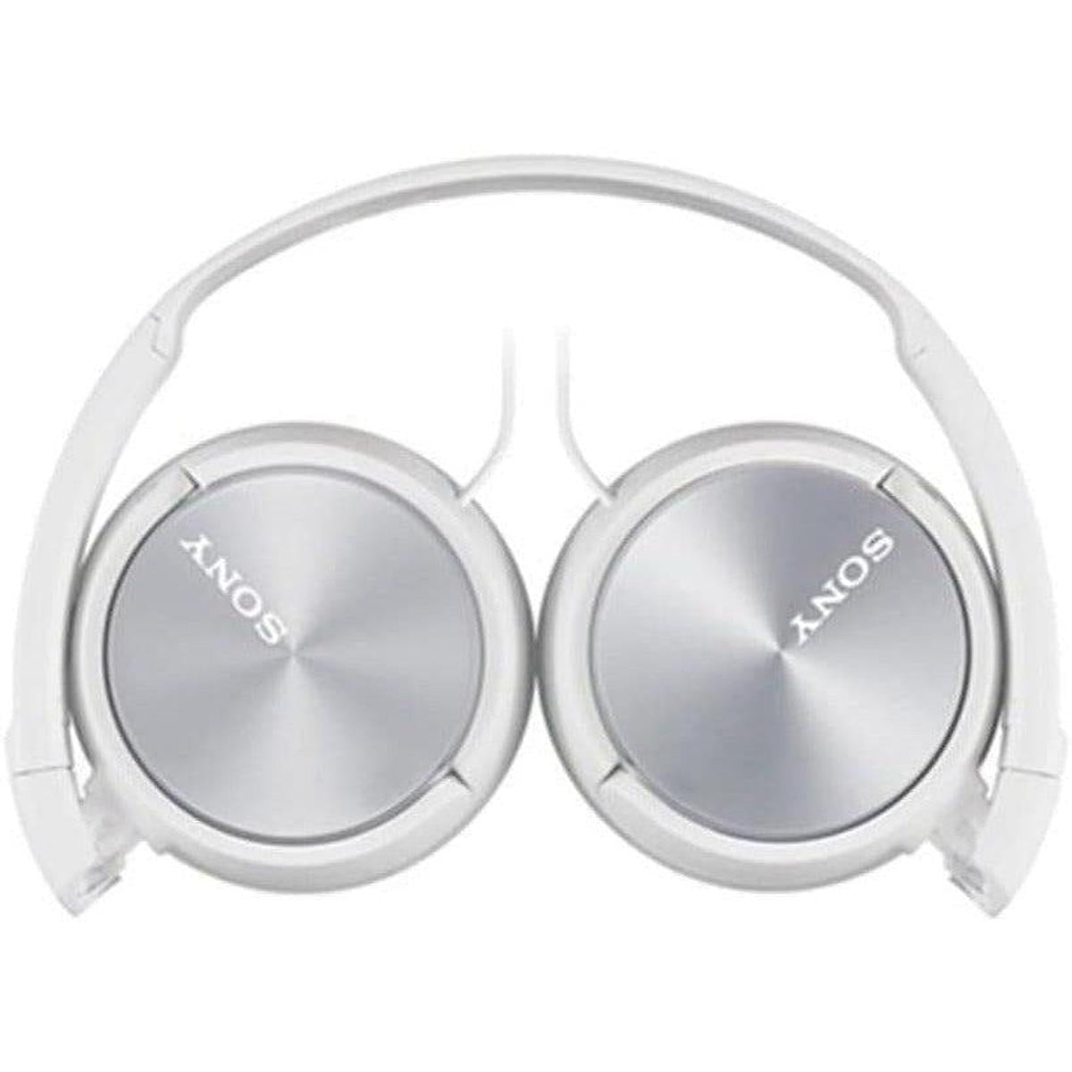 Sony MDR-ZX310AP On-Ear Headphones Compatible with Smartphones, Tablets and MP3 Devices - White - Healthxpress.ie