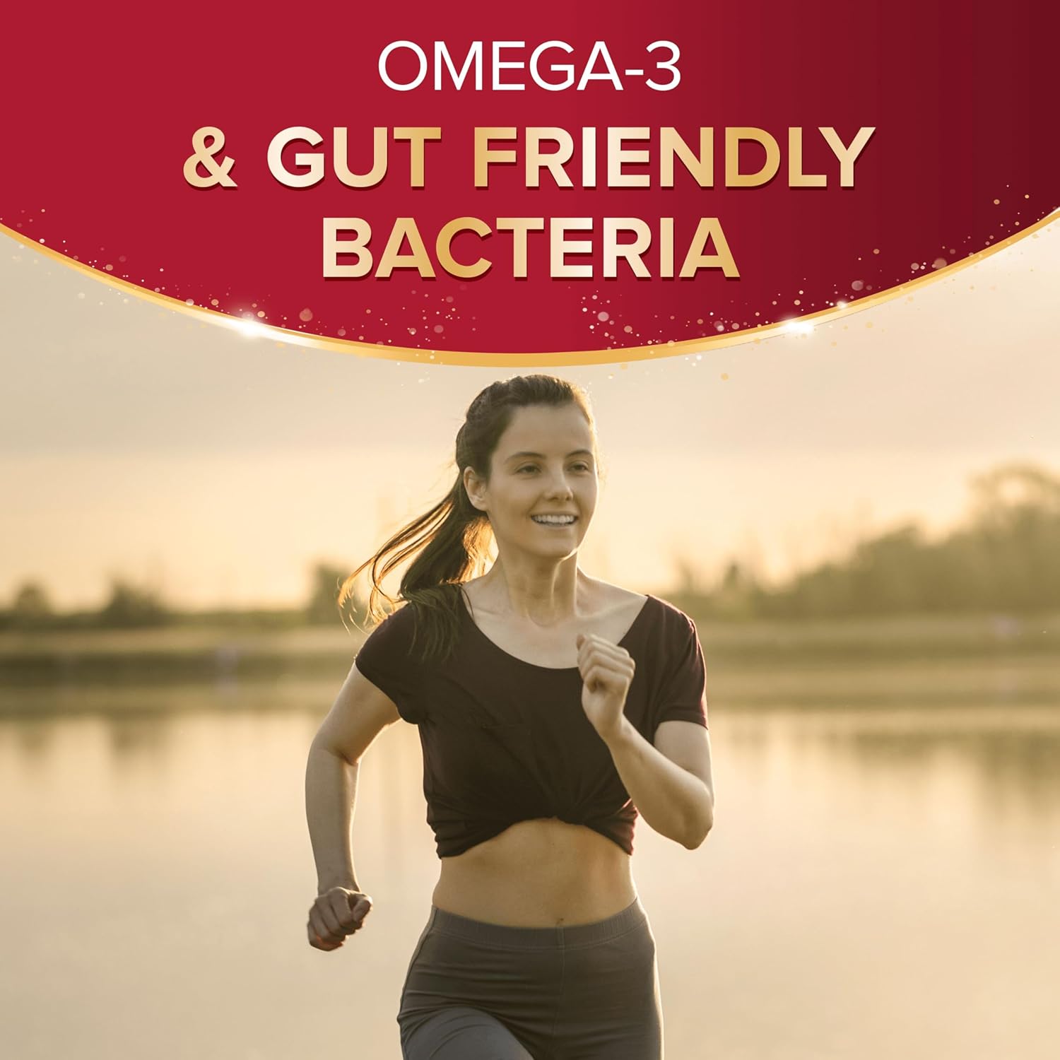 Seven Seas Omega-3 & Gut Friendly Bacteria: with Vitamin D, Omega-3 and Bacillus Subtilis, Food Supplements, 30-Day Pack