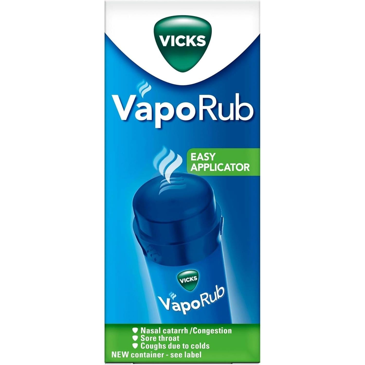 Vicks VapoRub's with Easy Application, Twist and Apply On Chest for 4 Cold Symptom Relief
