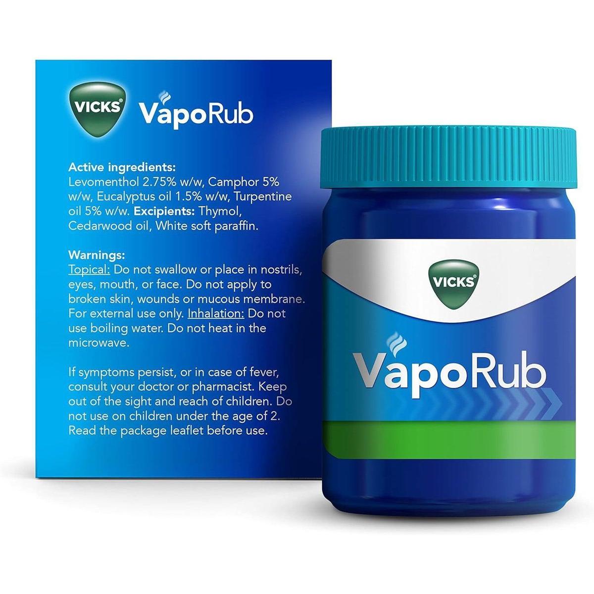 Vicks VapoRub 50g, Relief Of Cough Cold & Flu Like Symptoms - Healthxpress.ie