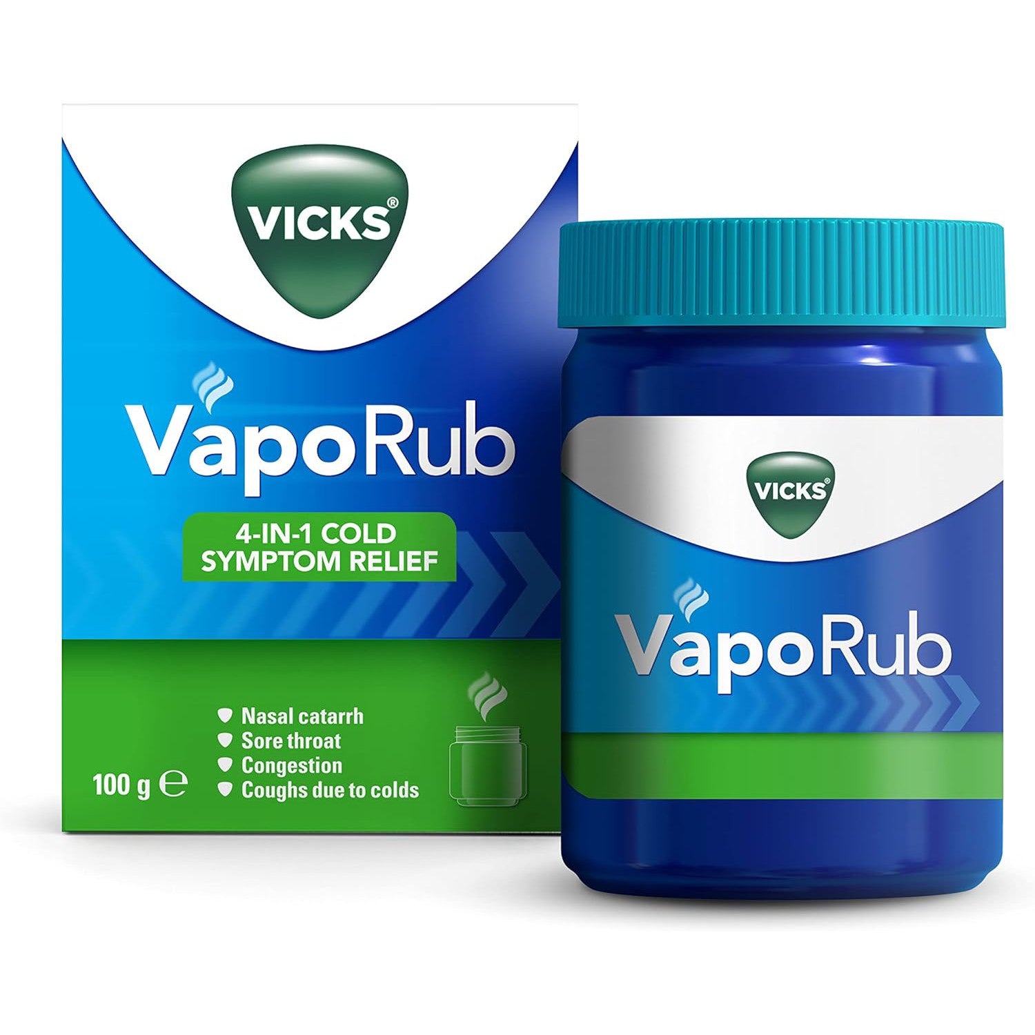 Vicks VapoRub 100g , Relief Of Cough Cold & Flu Like Symptoms