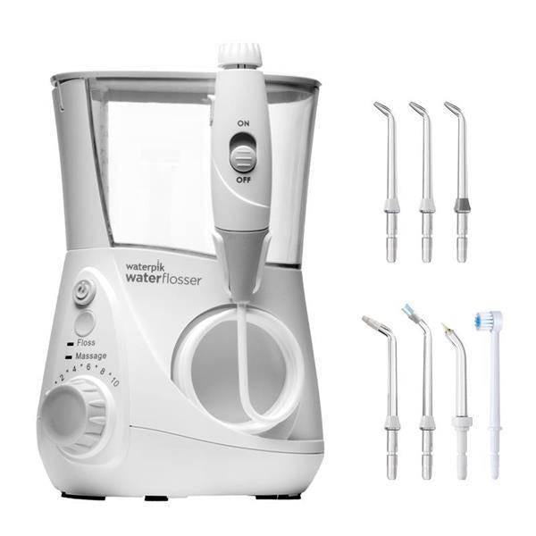 Waterpik WP-660UK White Ultra Professional Water Flosser w/ 2 Modes, 7 Tips - Healthxpress.ie