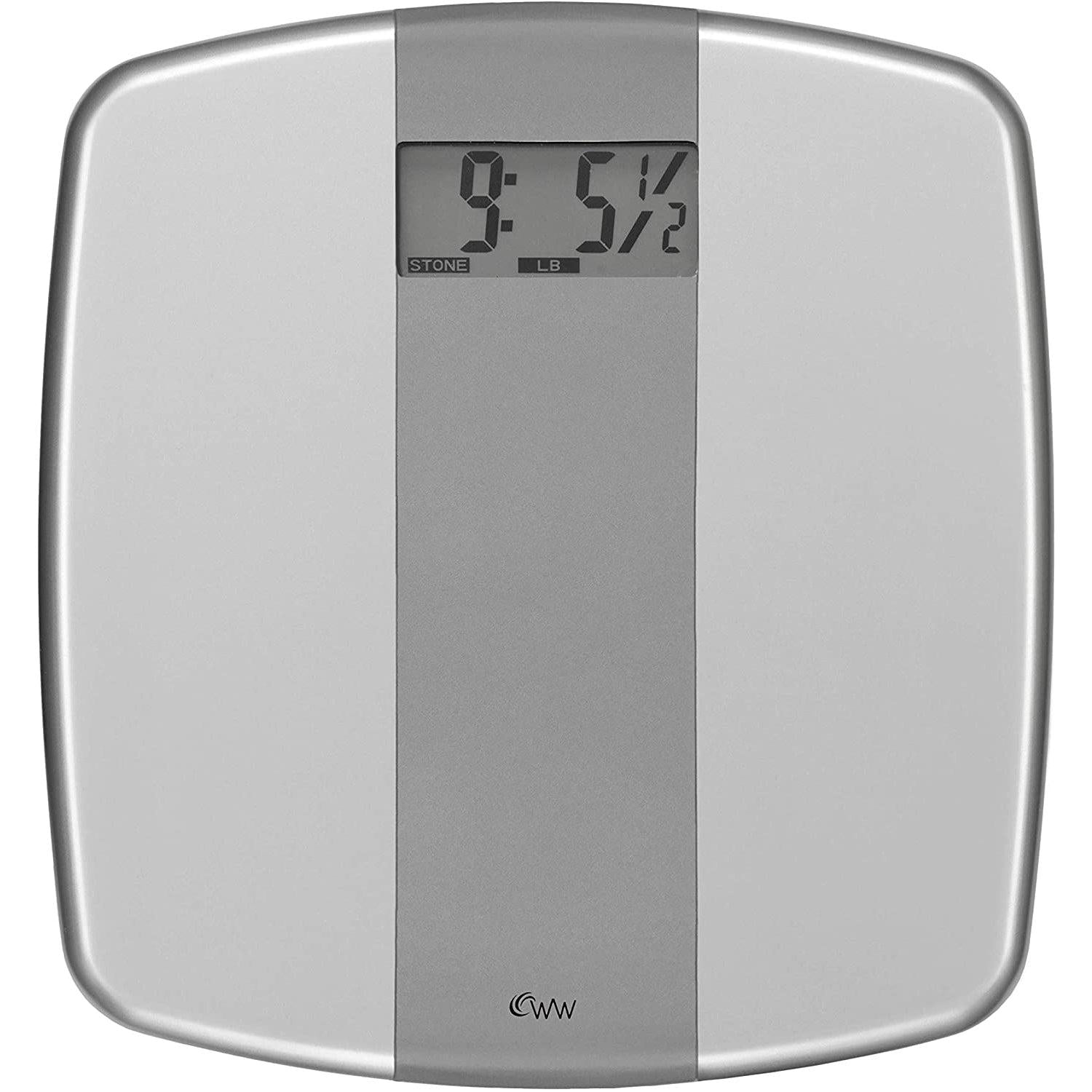 Weight Watchers WW Easy Read Precision Electronic Bathroom Scale, Silver - Healthxpress.ie