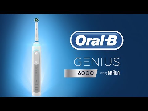 Oral-B Genius 8000 Rechargeable Electric Toothbrush features a dentist-inspired round head with criss-cross bristles are set at a 16-degrees.  The multifunctional 360º SmartRing with 12 colours that allows you to see feedback from the pressure indicator, brushing timer and Bluetooth connection with ease.  - HealthXpress.ie