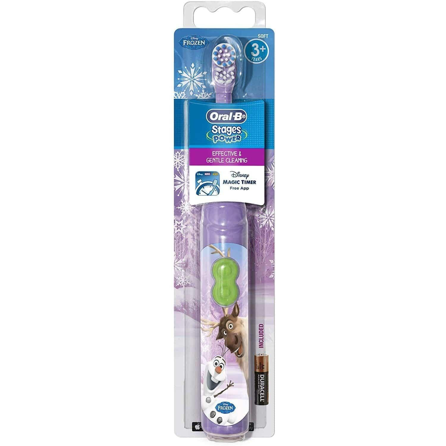 Oral-B Stages Power Kid's Electric Toothbrush - Extra Soft Bristles - Frozen - Healthxpress.ie